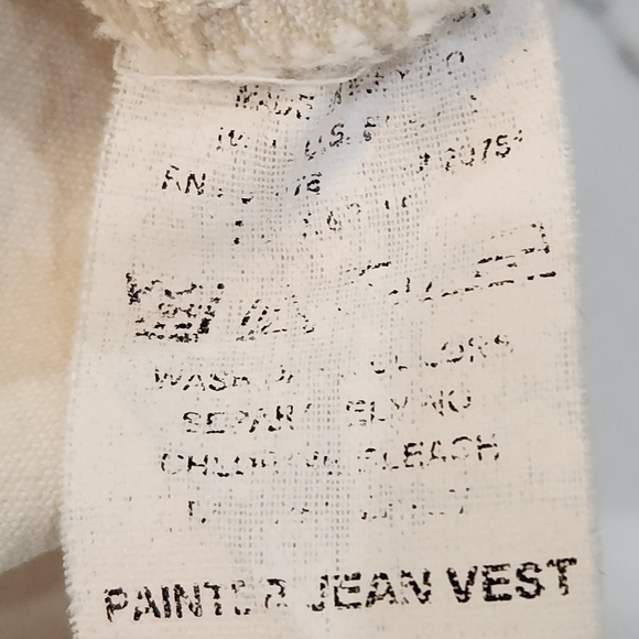 VINTAGE TOMMY HILFIGER EMBROIDERED PAINTERS VEST - Picture 8 of 8